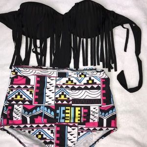 Two piece swim suit
